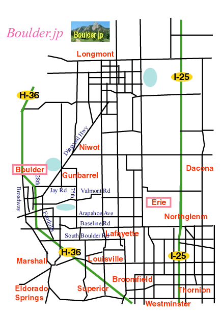Erie, CO, Map