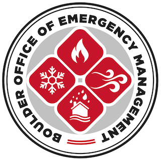 ロゴ BOEM Boulder Office Emergency Status Update，コロラド州ボルダー