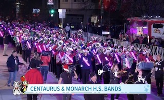Parade of Lights in Denver 2022 Centaurs Monarch