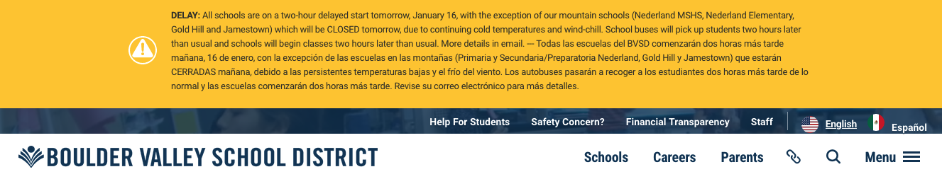 アメリカ中東部への強い寒気流入で極寒のコロラド州 学校は２時間遅れでスタート