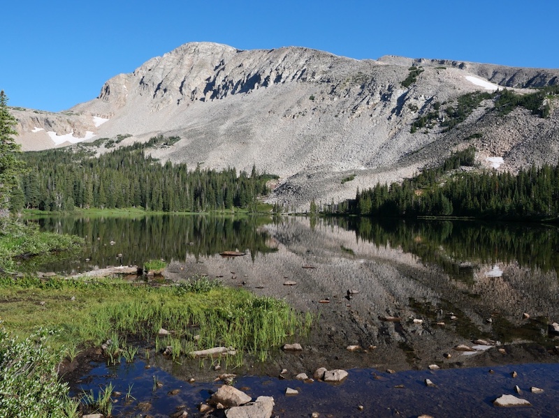 Mountain Reflections on Tranquil Mitchell Lake in Summer, Indian Peaks Wilderness, Colorado (August 2025)