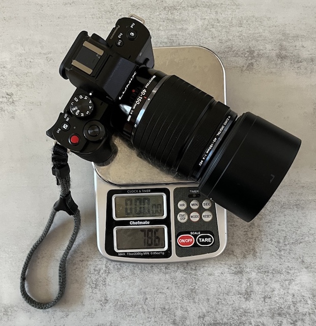 重量, OM SYSTEM Olympus M.Zuiko Digital ED 40-150mm F4.0